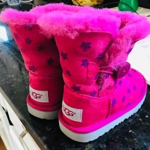 Uggs baby girl boots. Size 7.